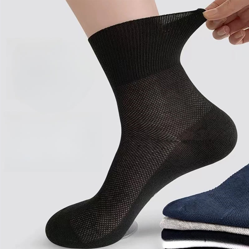 Chaussettes élégantes de couleur unie grande taille (8 paires)