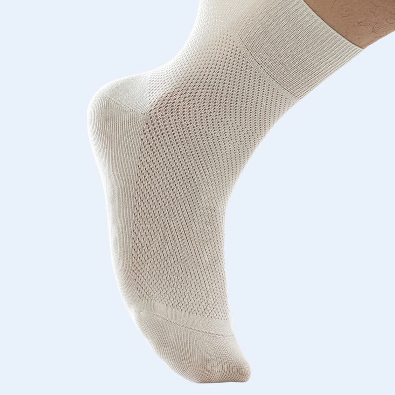 Chaussettes élégantes de couleur unie grande taille (8 paires)