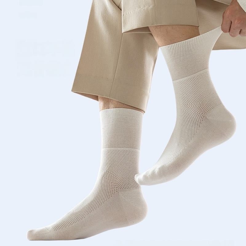 Chaussettes élégantes de couleur unie grande taille (8 paires)