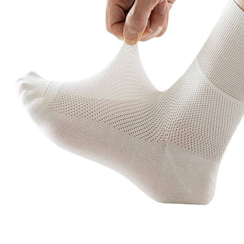 Chaussettes élégantes de couleur unie grande taille (8 paires)
