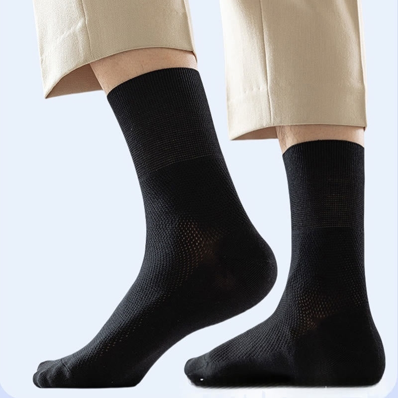 Chaussettes élégantes de couleur unie grande taille (8 paires)