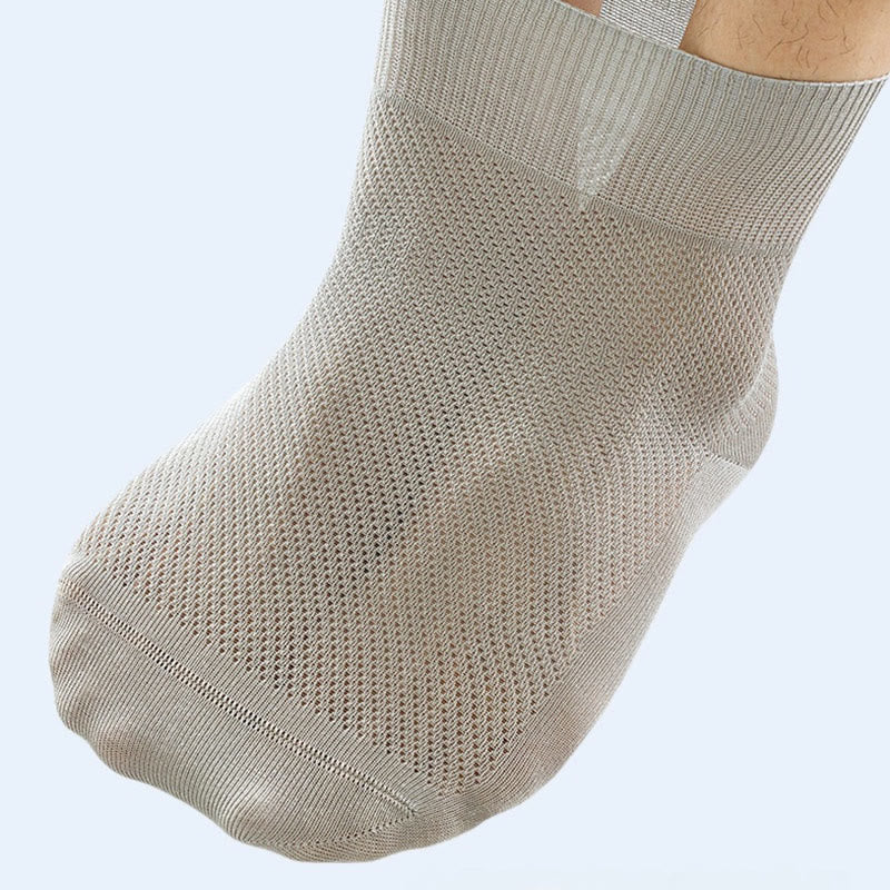 Chaussettes élégantes de couleur unie grande taille (8 paires)