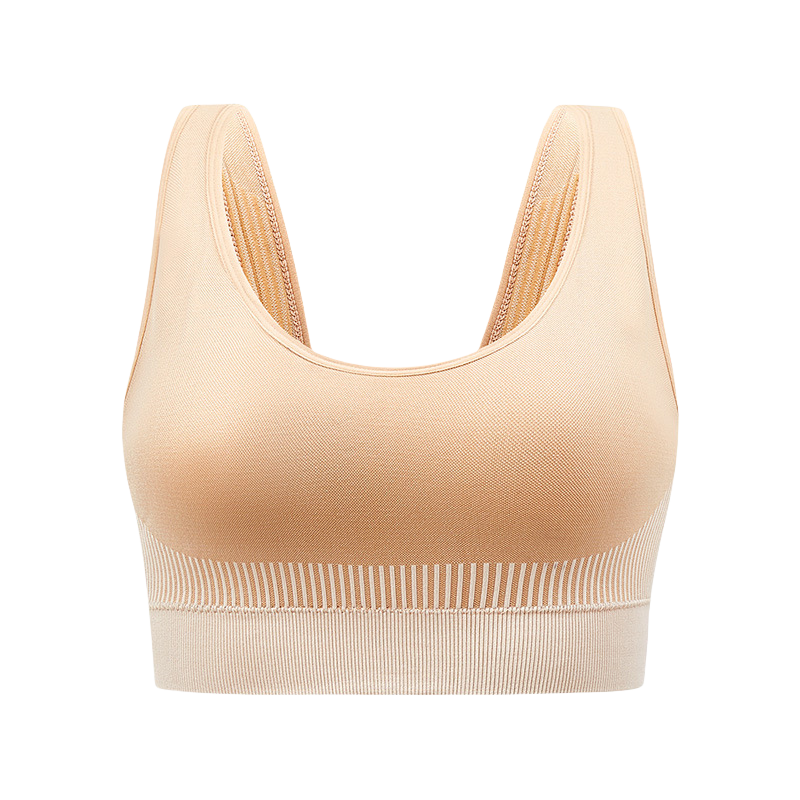 Soutien-gorge de sport à rayures, résistant aux chocs et à séchage rapide (lot de 2)