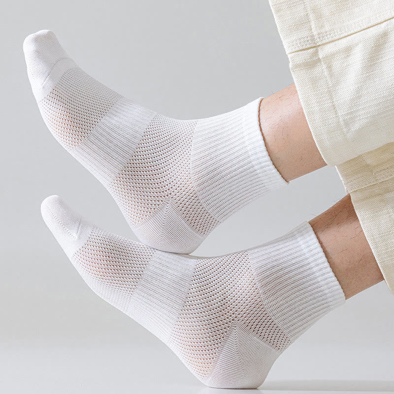 Chaussettes d'été de couleur unie grande taille (5 paires)