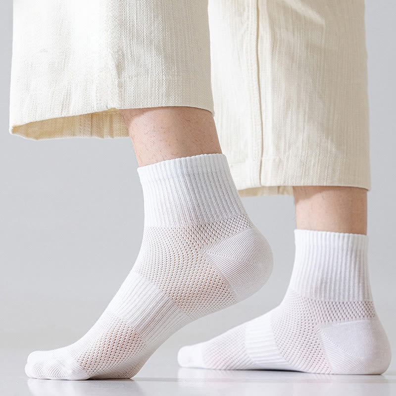 Chaussettes d'été de couleur unie grande taille (5 paires)