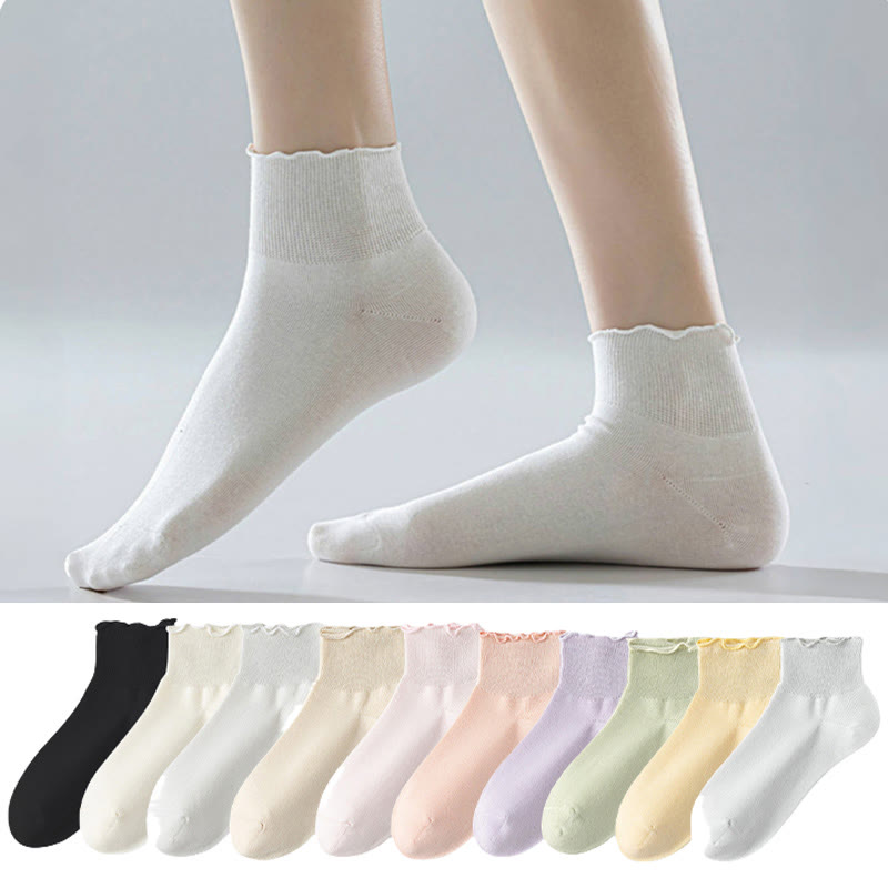 Chaussettes montantes unies Laciness (10 paires)
