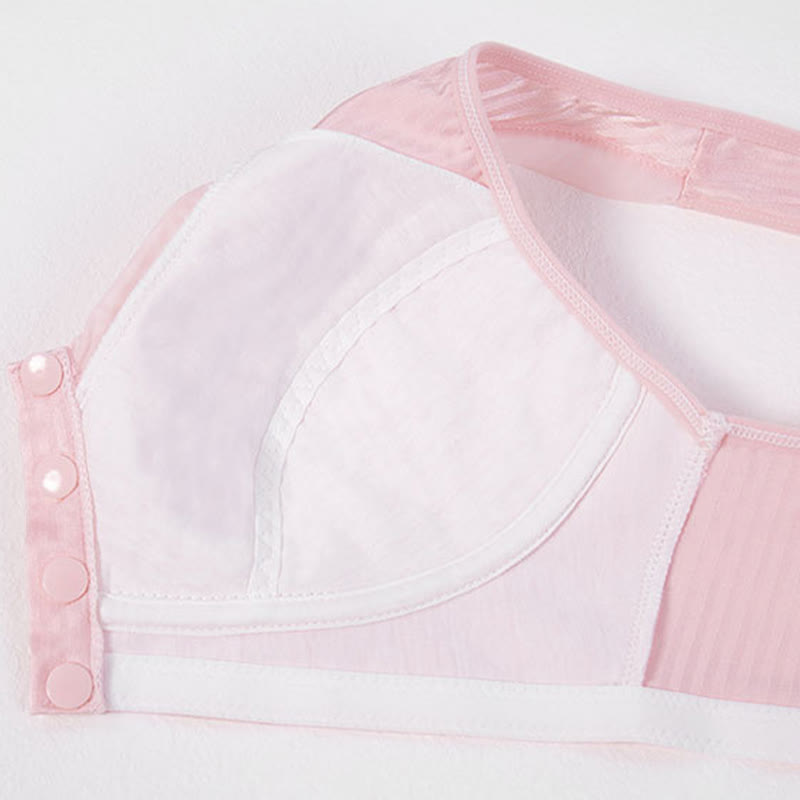 Soutien-gorge sans armatures confortable à fermeture avant lisse