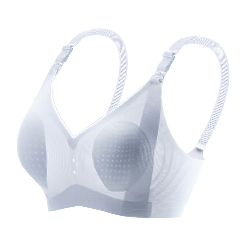 Soutien-gorge d'allaitement fin sans armatures de couleur unie