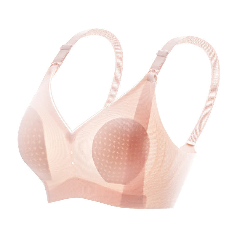 Soutien-gorge d'allaitement fin sans armatures de couleur unie