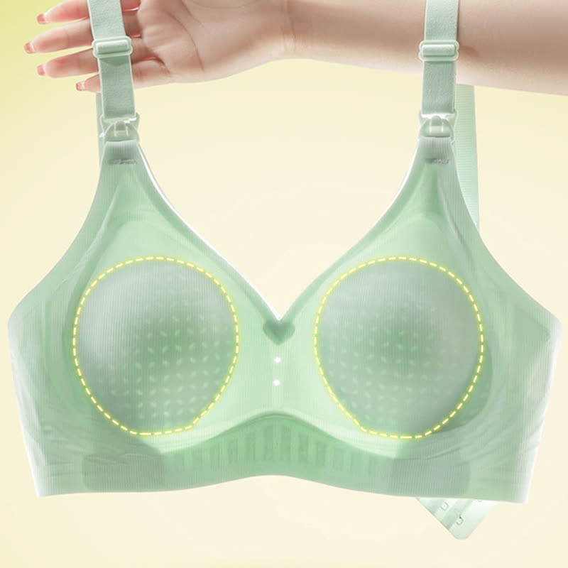 Soutien-gorge d'allaitement fin sans armatures de couleur unie