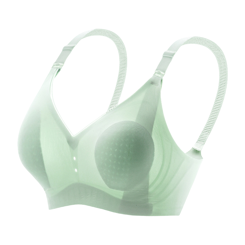 Soutien-gorge d'allaitement fin sans armatures de couleur unie