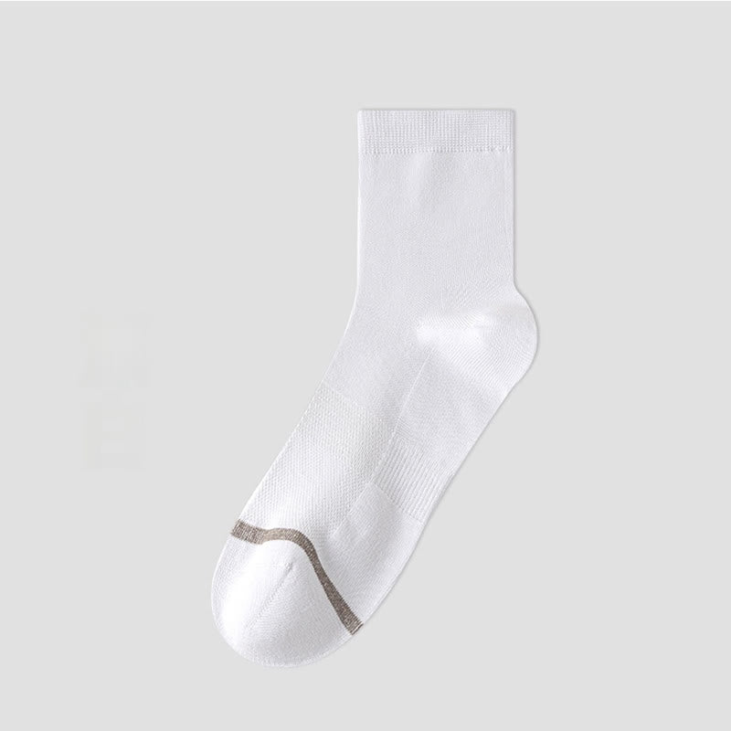 Chaussettes courtes style business (5 paires) - Blanc - EU39-44 (US6-10) - image 13