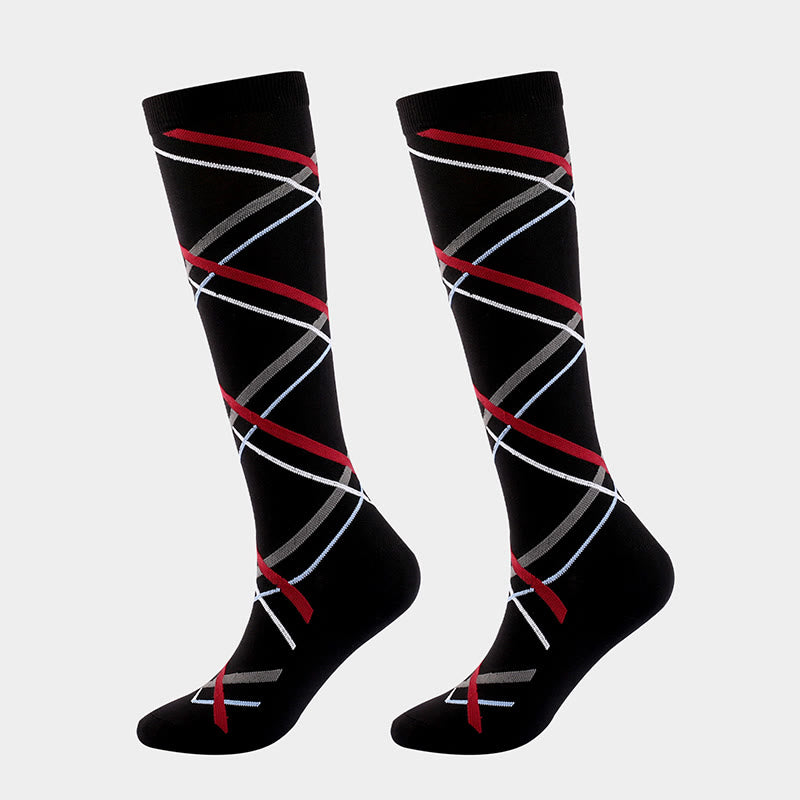 Chaussettes de compression à ruban carré (3 paires)