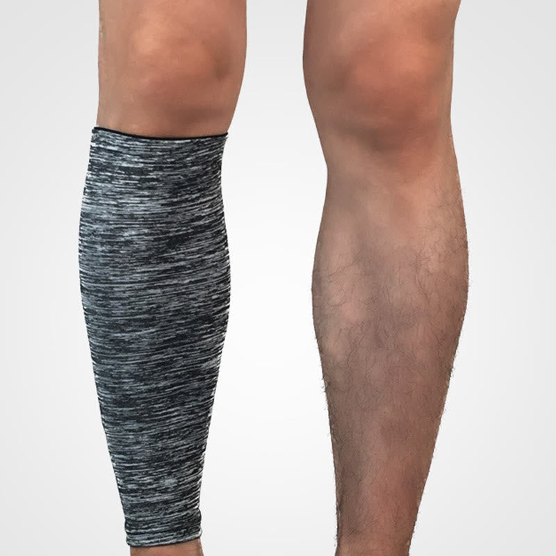 Manchons de compression gris pour mollets grande taille