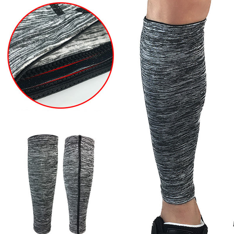 Manchons de compression gris pour mollets grande taille