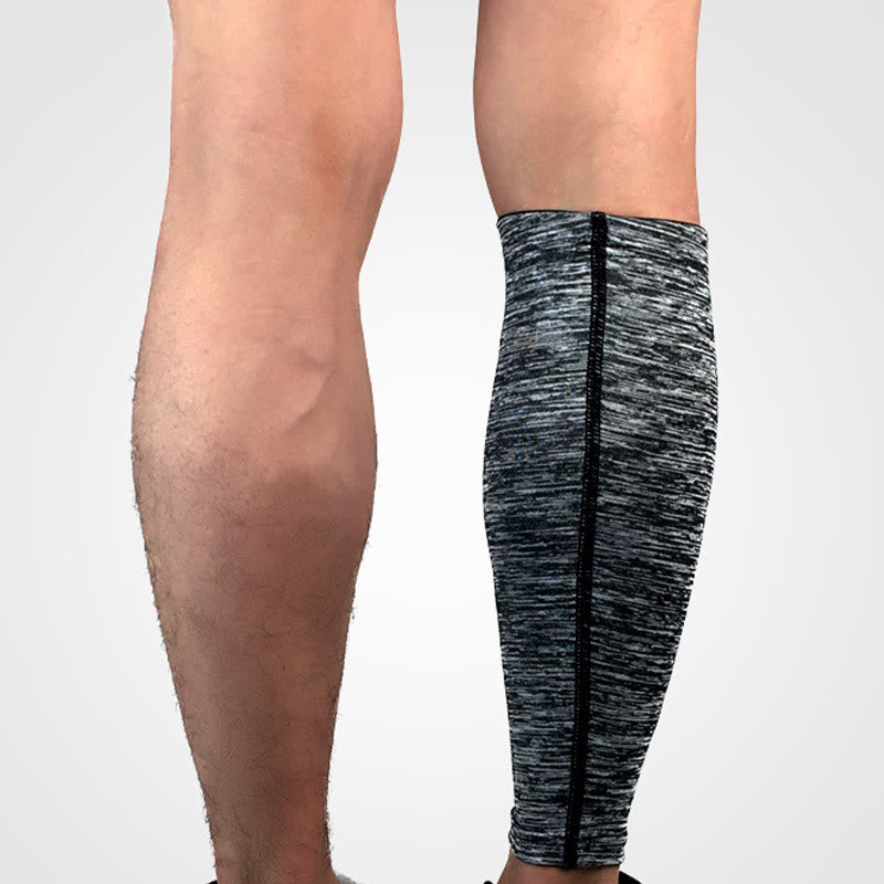 Manchons de compression gris pour mollets grande taille