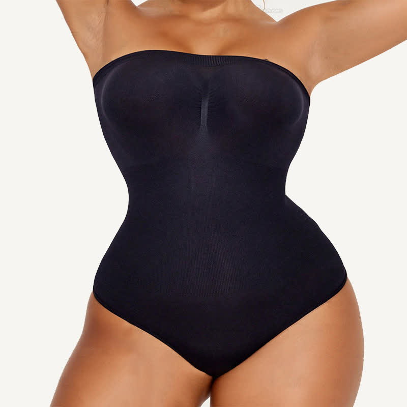 Body gainant ultra léger sans bretelles et sans coutures pour le ventre
