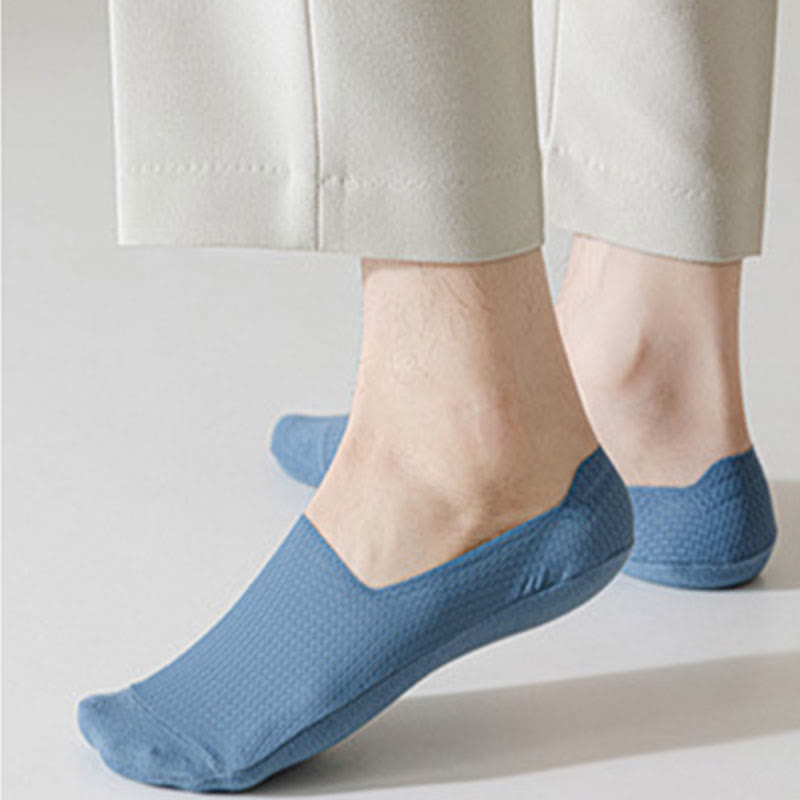 Chaussettes classiques gaufrées invisibles grande taille (6 paires)