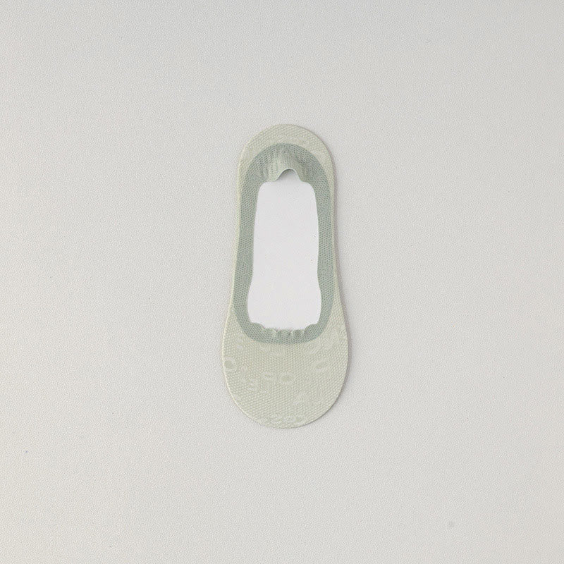 Chaussettes invisibles en jacquard à lettres (9 paires)