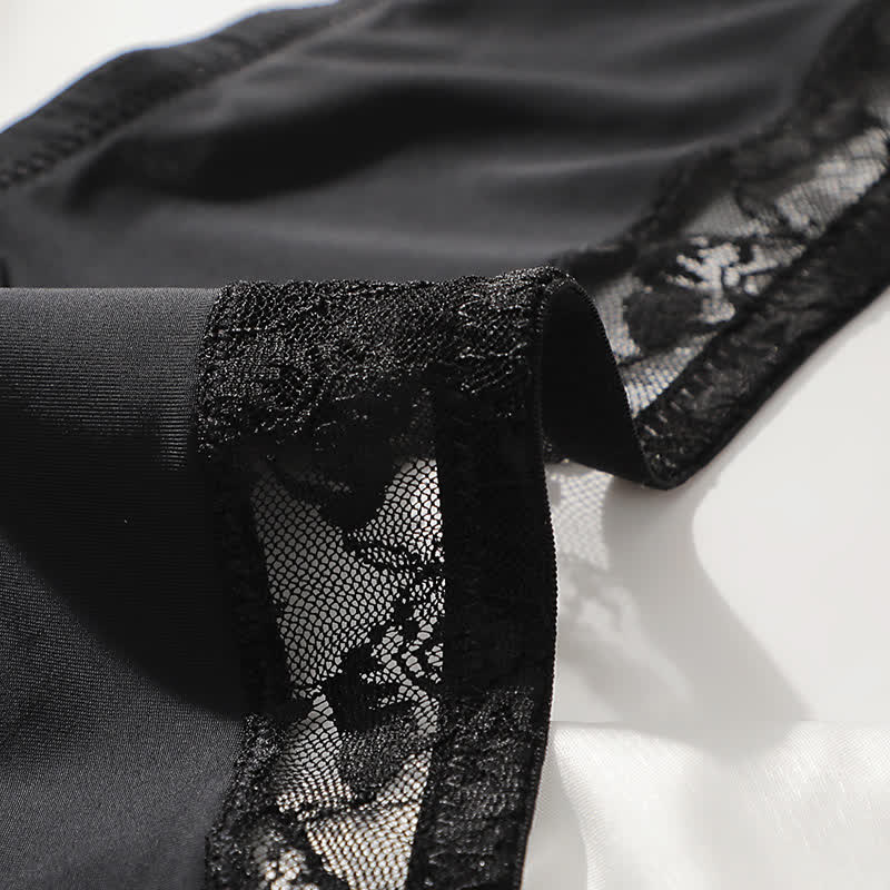 Soutien-gorge push-up à armatures avec fermeture sur le devant et dentelle