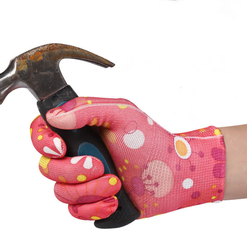 Gants de jardinage imprimés en tricot de nylon (12 paires) - image 7
