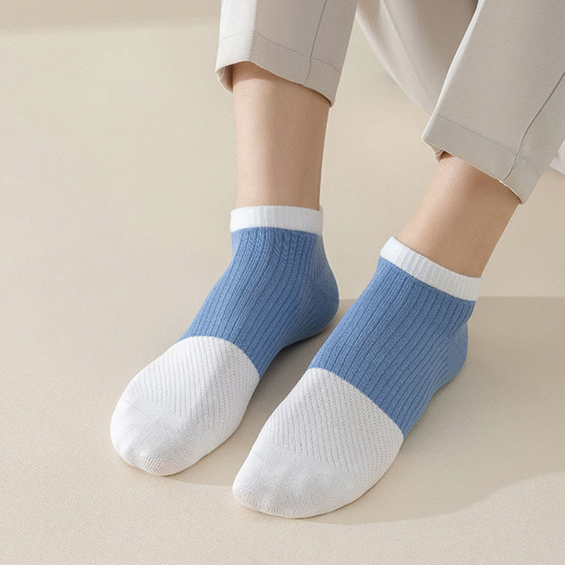 Chaussettes décontractées en coton uni grande taille (6 paires)
