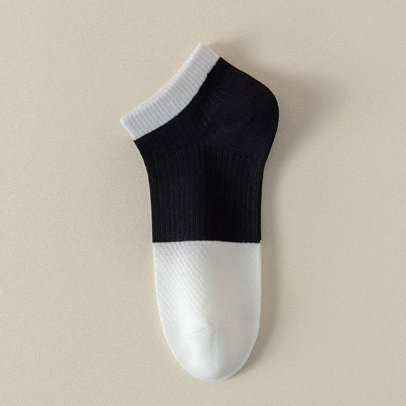 Chaussettes décontractées en coton uni grande taille (6 paires)