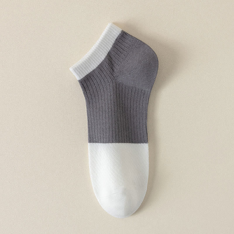 Chaussettes décontractées en coton uni grande taille (6 paires)