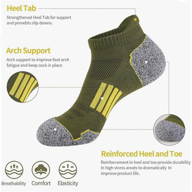 Chaussettes de compression à talon et cheville grande taille (6 paires)