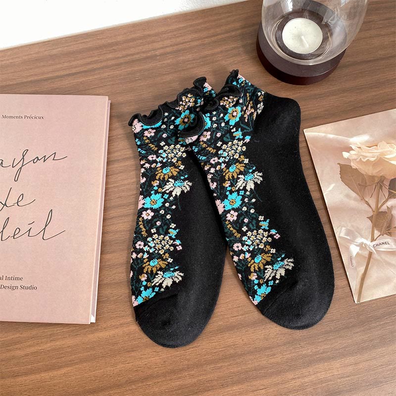 Chaussettes style ethnique rétro (5 paires) - Noir - EU36-40 (US3-7) - image 15