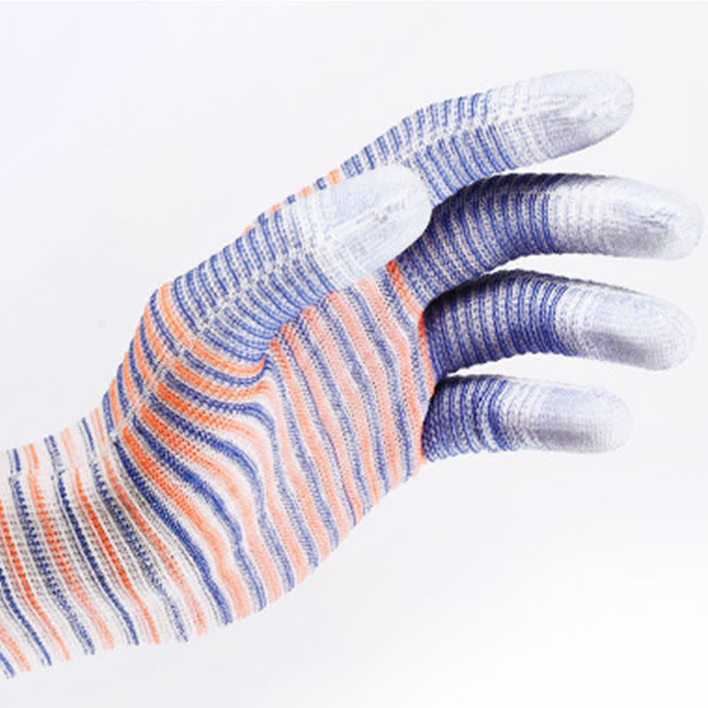 Gants de travail résistants à l'abrasion à imprimé zèbre (24 paires)