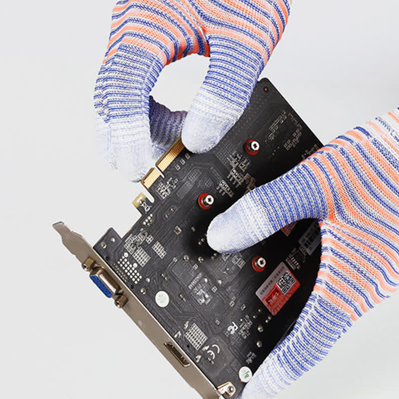Gants de travail résistants à l'abrasion à imprimé zèbre (24 paires)