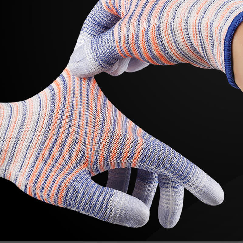 Gants de travail résistants à l'abrasion à imprimé zèbre (24 paires)
