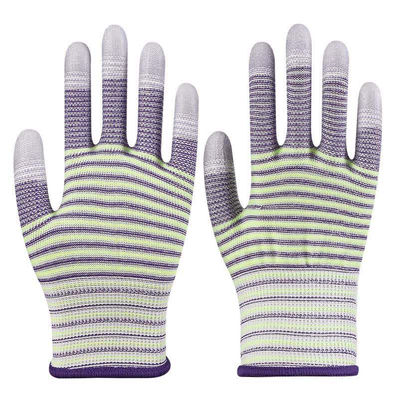 Gants de travail résistants à l'abrasion à imprimé zèbre (24 paires)