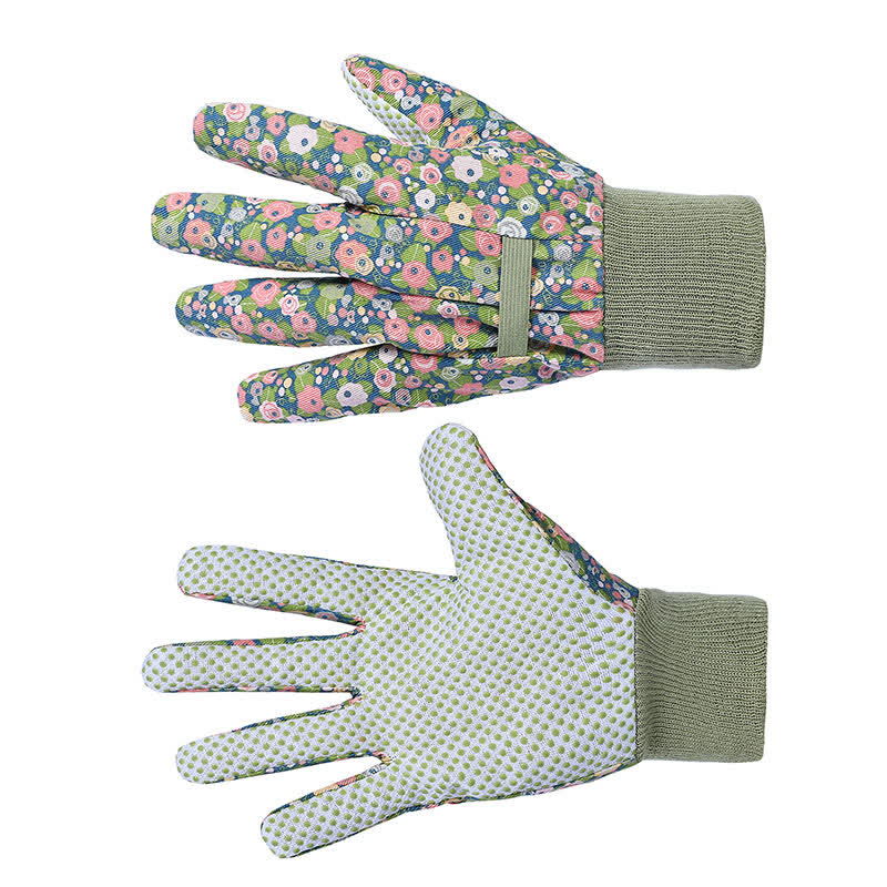 Gants de protection pour le jardinage à imprimé floral (3 paires) - image 9