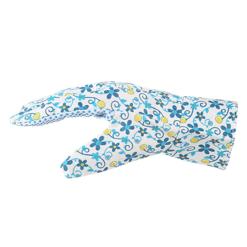 Gants de protection tricotés à imprimé floral (3 paires) - image 3