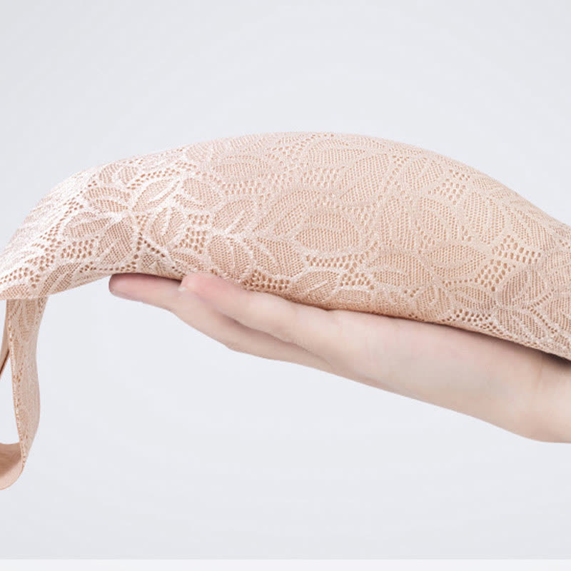 Soutien-gorge sans armatures à fermeture frontale en jacquard