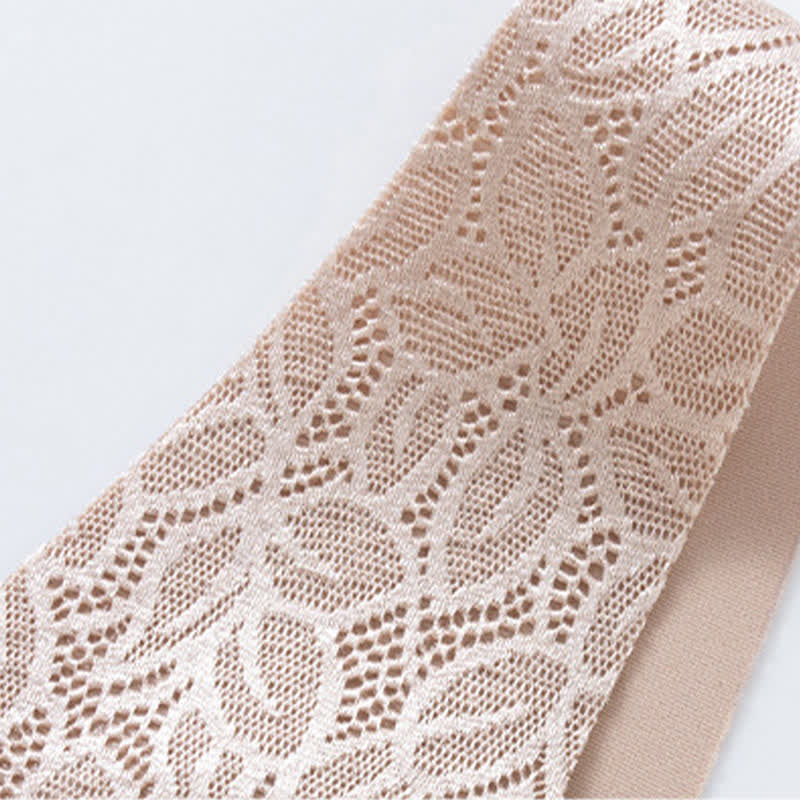 Soutien-gorge sans armatures à fermeture frontale en jacquard