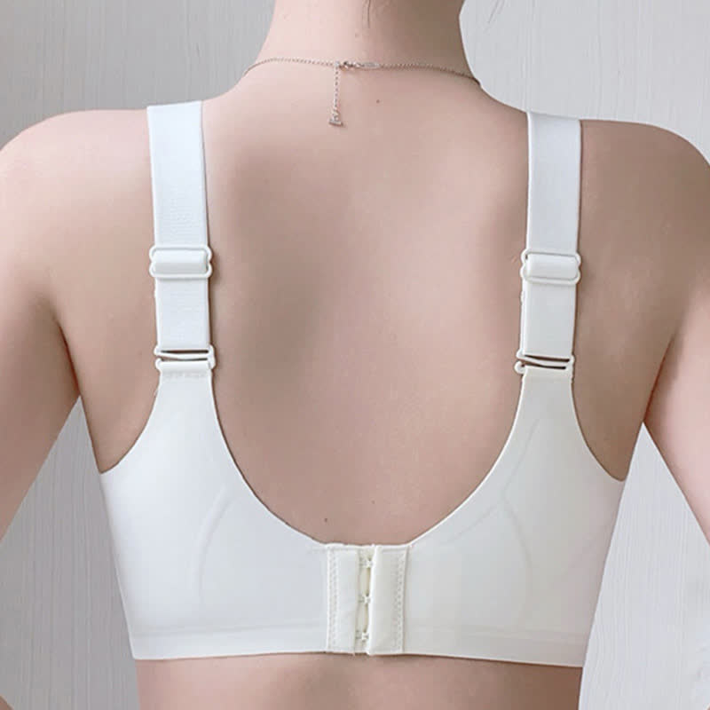 Soutien-gorge sans fil à fermeture avant réglable