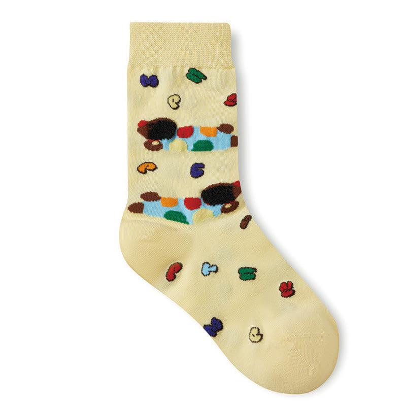 Chaussettes courtes à motif dessin animé (5 paires) - image 13