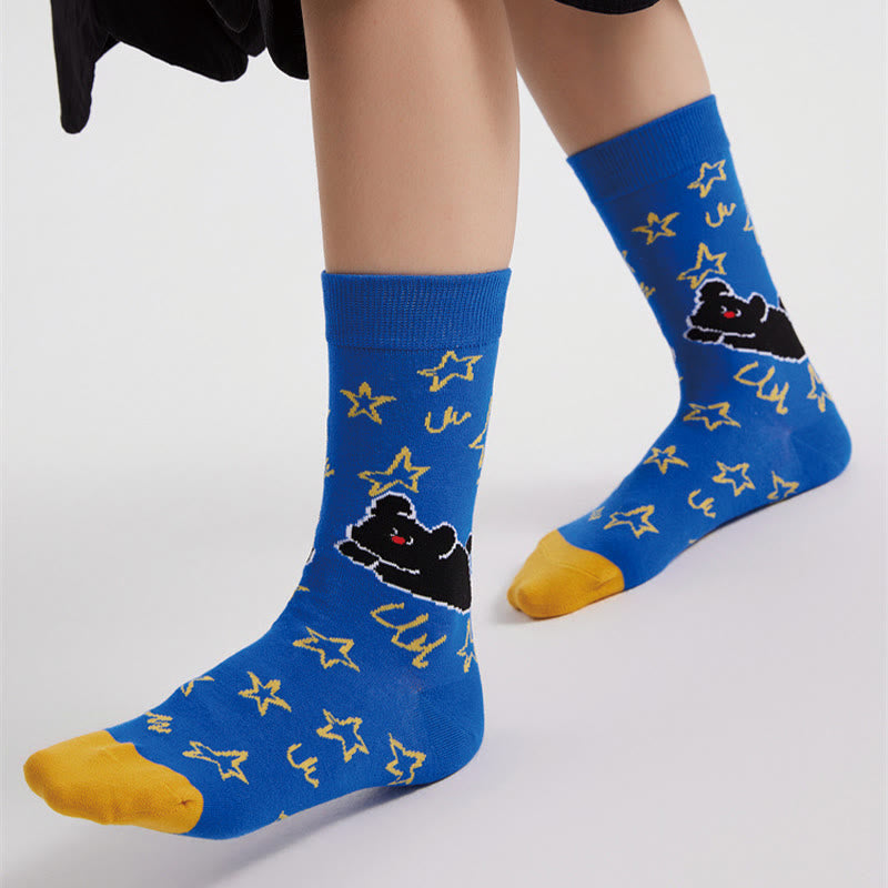 Chaussettes courtes à motif dessin animé (5 paires) - image 4