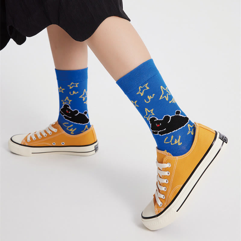 Chaussettes courtes à motif dessin animé (5 paires) - image 5