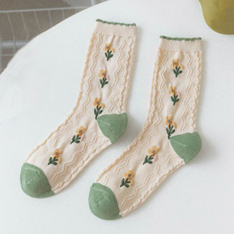 Chaussettes à fleurs de forêt (5 paires) - image 14
