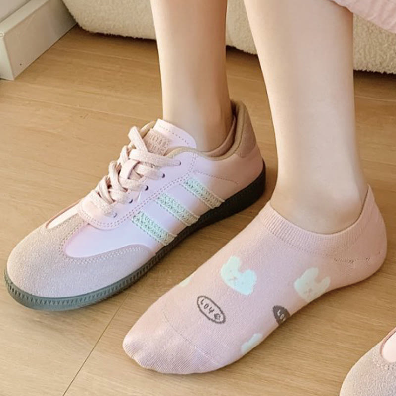 Chaussettes mignonnes à la cheville en forme de lapin (5 paires) - image 3