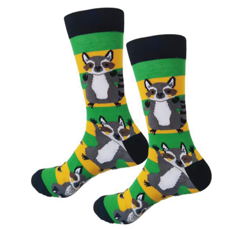 Chaussettes longues à motif crocodile et lapin (6 paires)