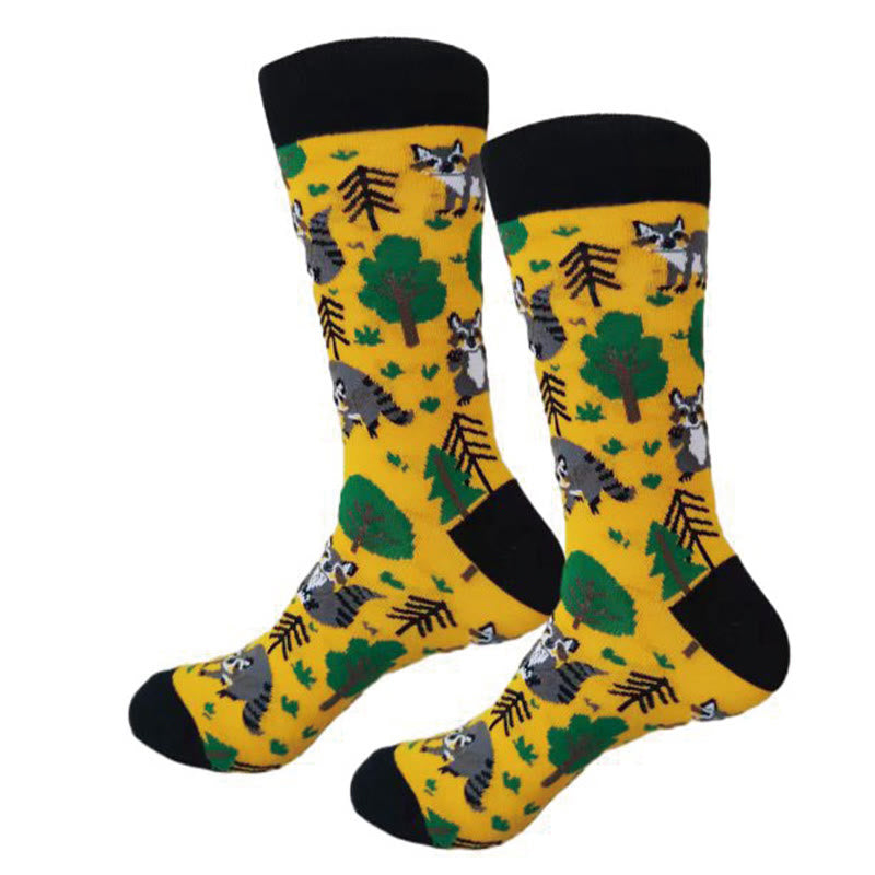 Chaussettes longues à motif crocodile et lapin (6 paires)
