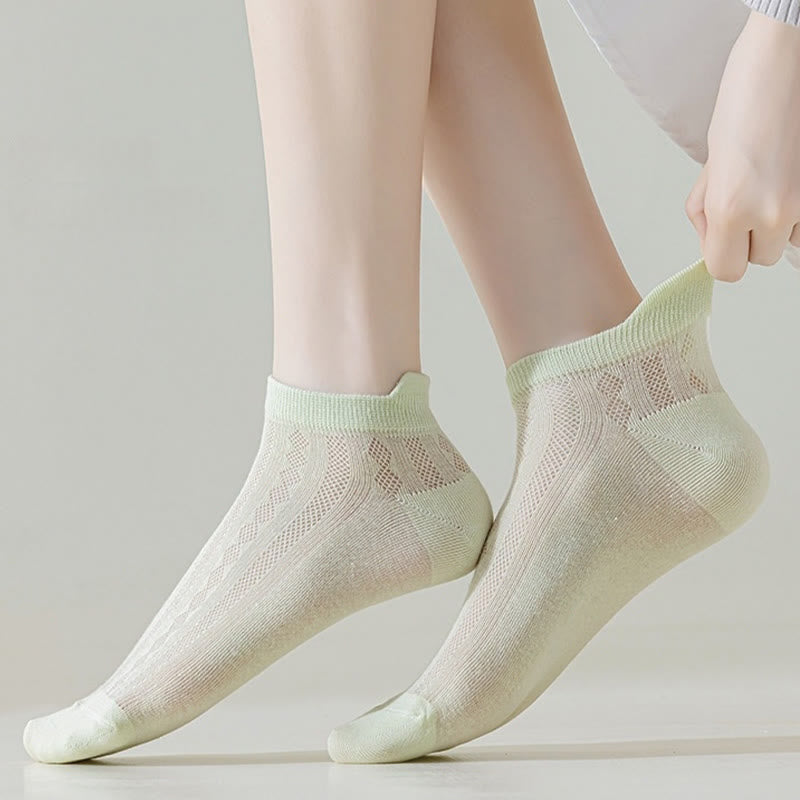 Chaussettes hautes élastiques couleur bonbon (9 paires)