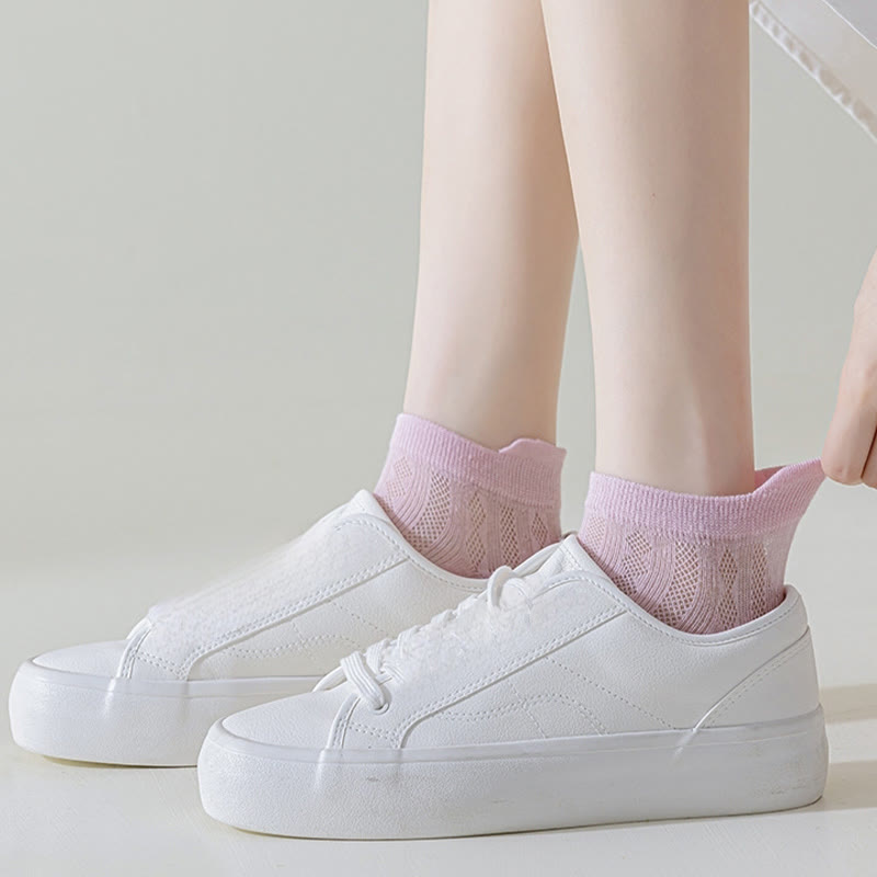 Chaussettes hautes élastiques couleur bonbon (9 paires)