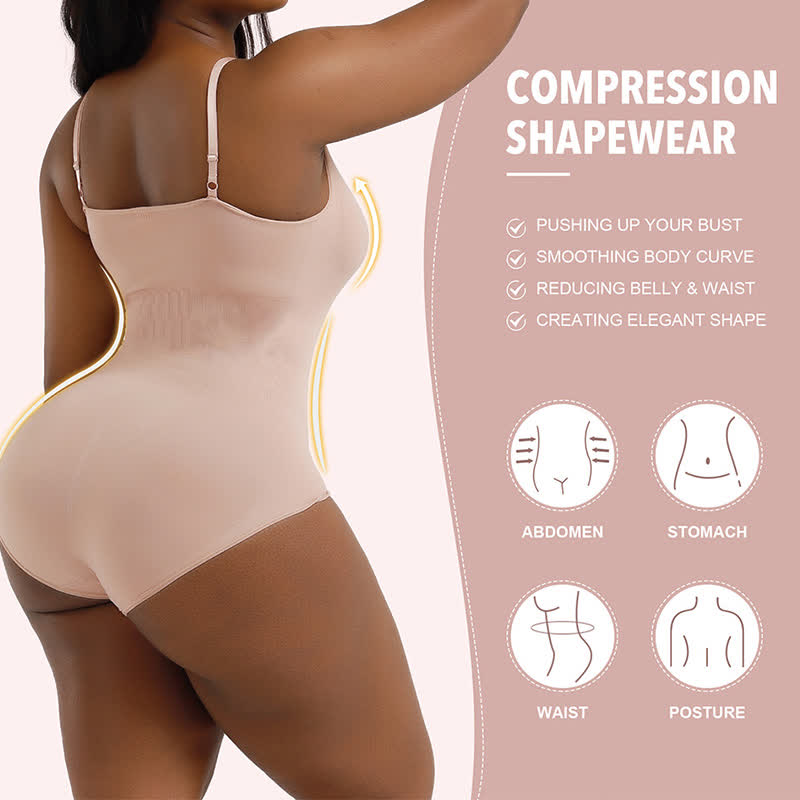 Body gainant sans coutures grande taille, une pièce, rehausseur de hanches
