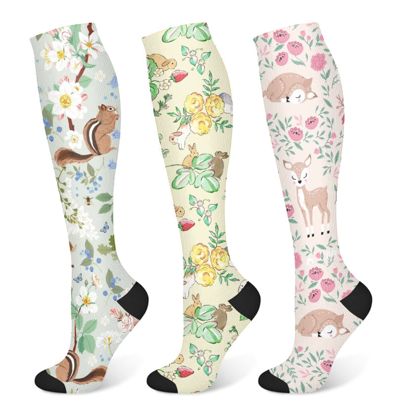 Chaussettes de compression Squirrel Fawn (3 paires) - Multicolore - S/M - image 8